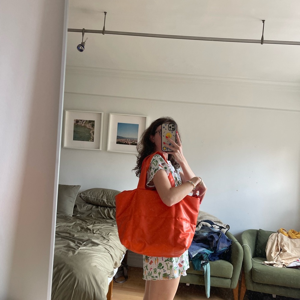 Free people Orange puff Tote Bag - Picture 5 of 6